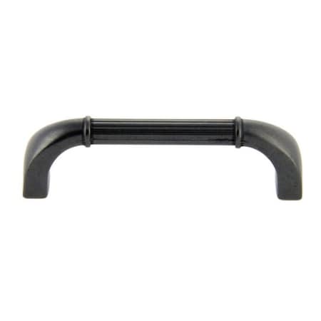 Crown 4-1/2" Deco Cabinet Pull 3-3/4" Center to Center Weathered Black Finish CHP80281DACM